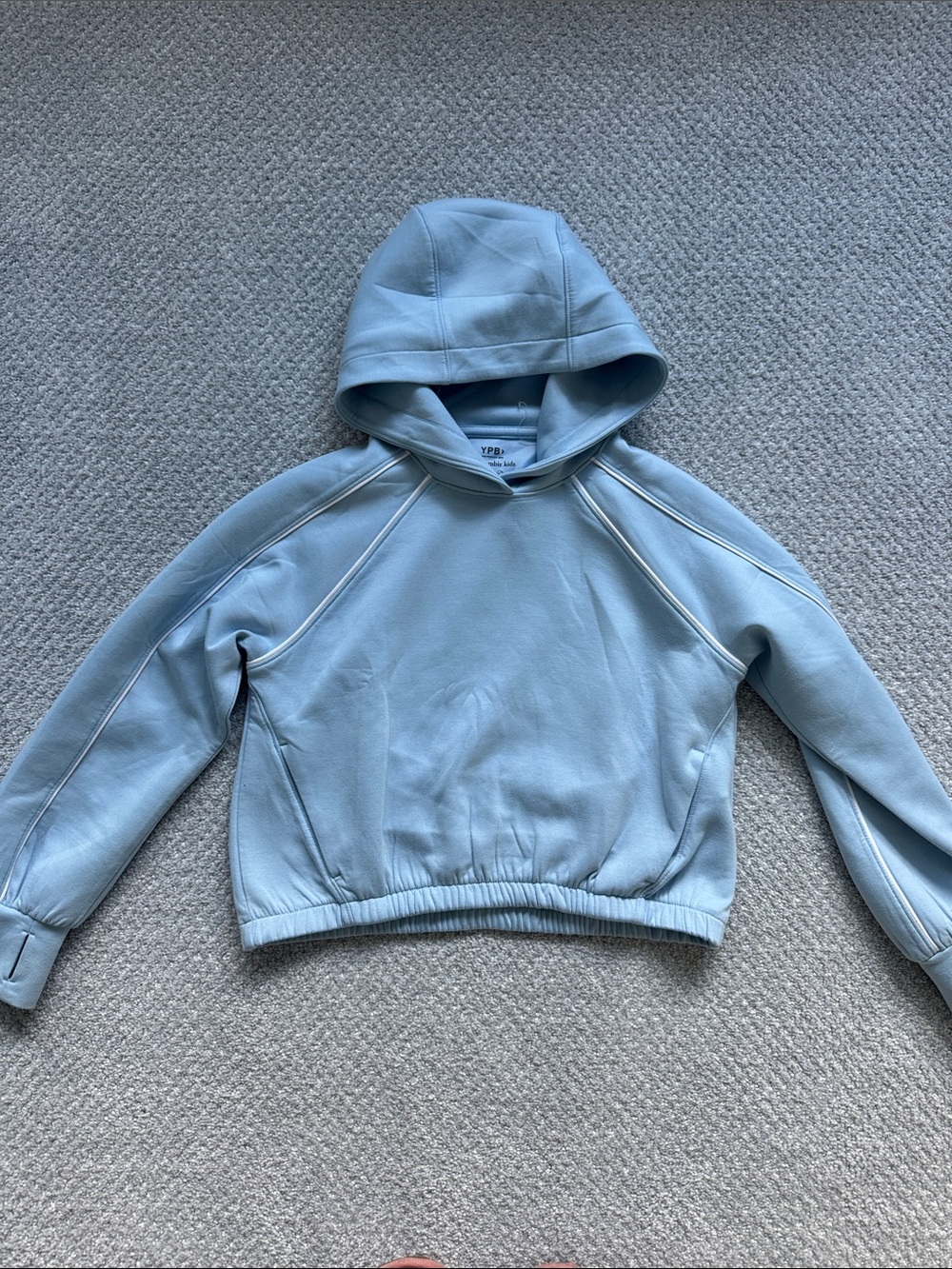 abercrombie kids light blue hoodie